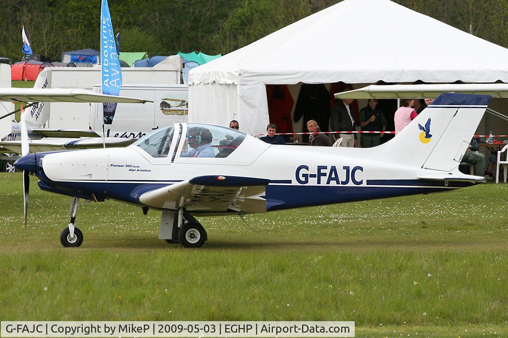 G-FAJC, 2007 Alpi Aviation Pioneer 300 Hawk C/N PFA 330A-14639, Pictured during the 2009 Microlight Trade Fair.