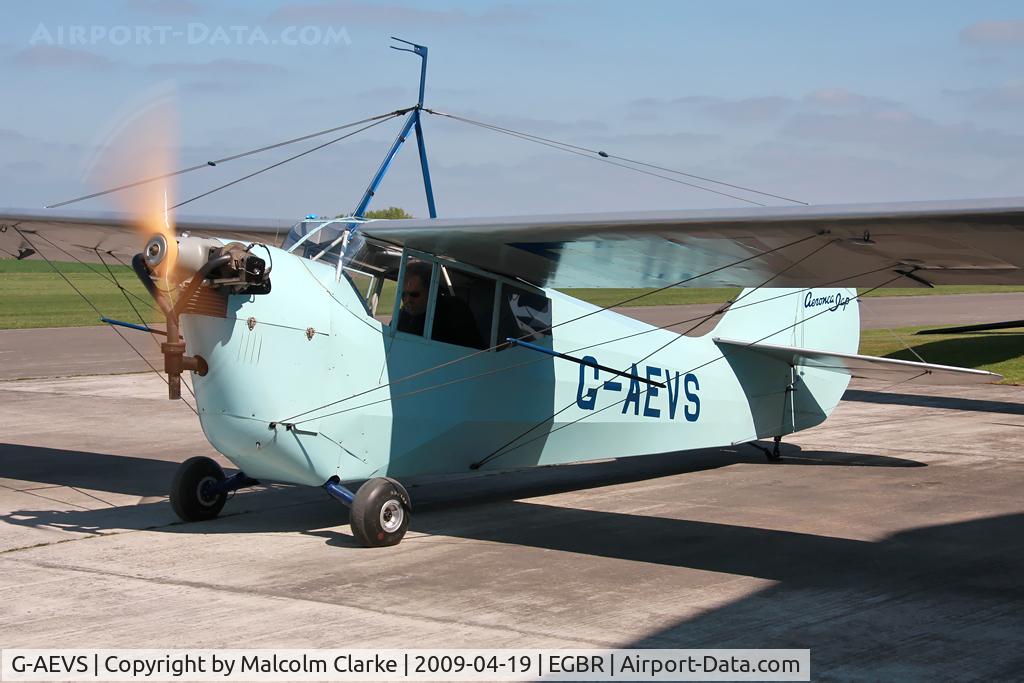 G-AEVS, 1937 Aeronca 100 C/N AB114, AERONCA 100 during the 2009 John McLean Trophy aerobatic competition.