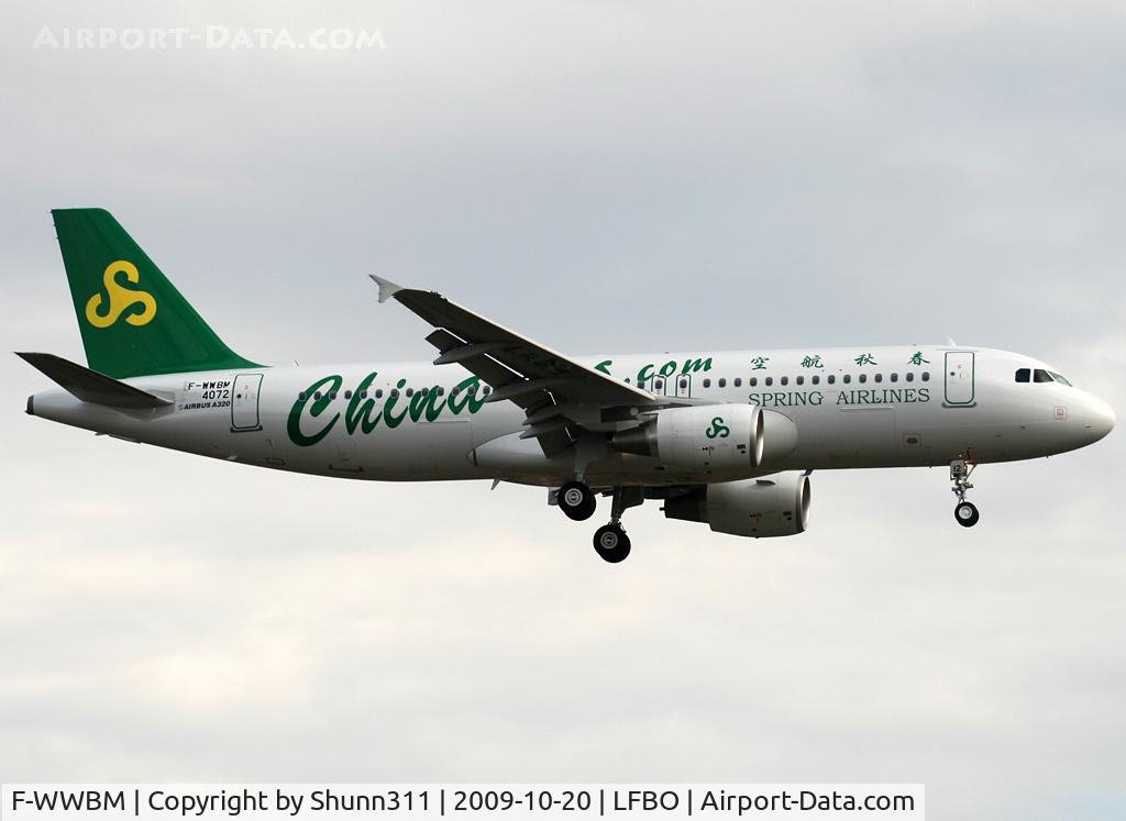 F-WWBM, 2009 Airbus A320-214 C/N 4072, C/n 4072 - To be B-6612