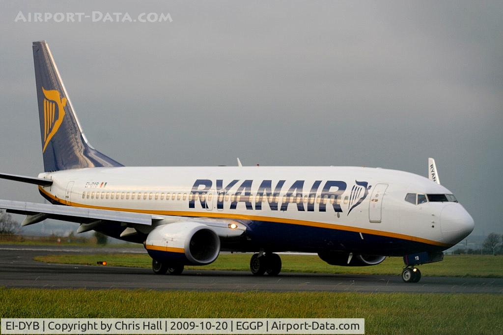 EI-DYB, 2008 Boeing 737-8AS C/N 33633, Ryanair