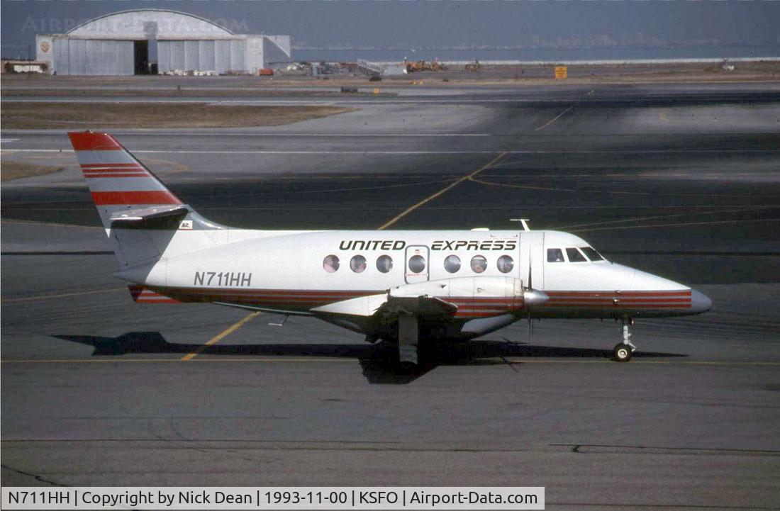 N711HH, 1987 British Aerospace BAe-3101 Jetstream 31 C/N 754, KSFO
