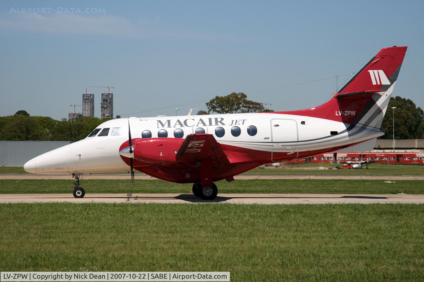 LV-ZPW, 1989 British Aerospace BAe-3201 Jetstream 32EP C/N 861, SABE