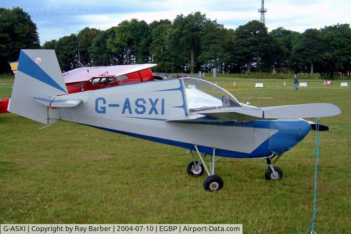 G-ASXI, 1960 Tipsy T-66 Nipper 3 C/N 56, Tipsy T.66 Nipper 3 [56] Kemble~G 09/07/2004. PFA Fly In 2004 Kemble UK.