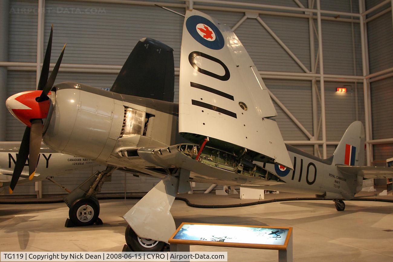 TG119, 1948 Hawker Sea Fury FB.11 C/N 41H/609977, CYRO