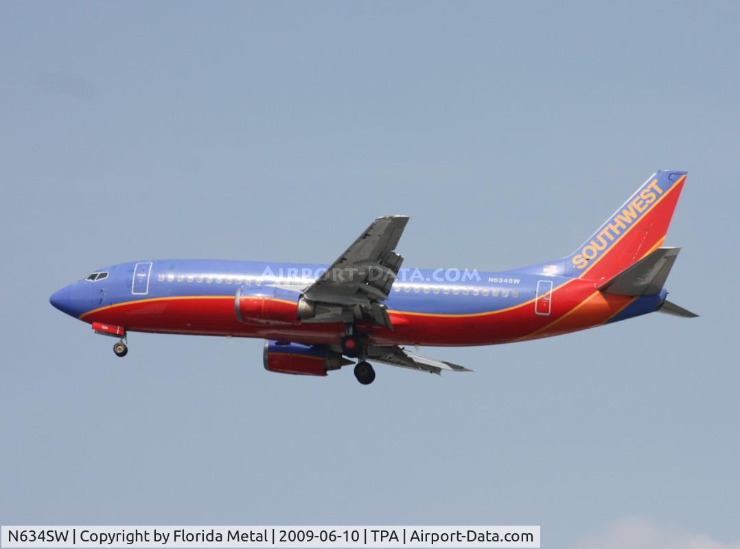 N634SW, 1996 Boeing 737-3H4 C/N 27937, Southwest 737-300