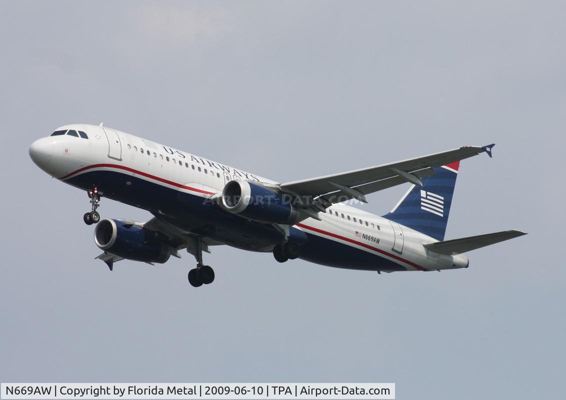 N669AW, 2002 Airbus A320-232 C/N 1792, US Airways A320