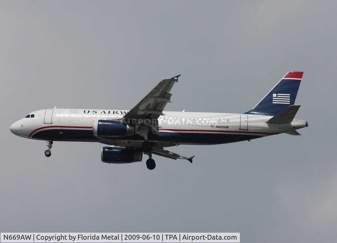 N669AW, 2002 Airbus A320-232 C/N 1792, US Airways A320