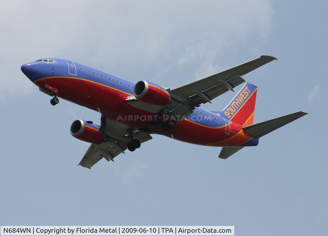 N684WN, 1988 Boeing 737-3TO C/N 23941, Southwest 737-300