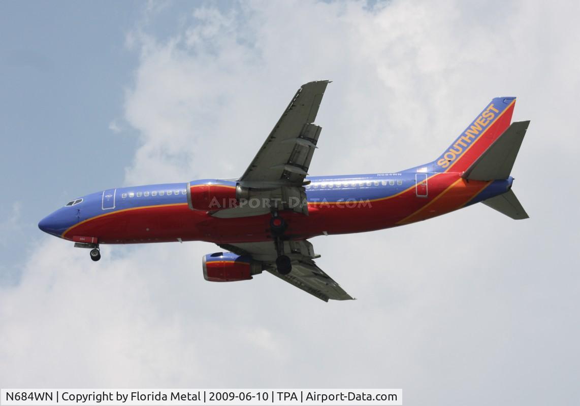 N684WN, 1988 Boeing 737-3TO C/N 23941, Southwest 737-300