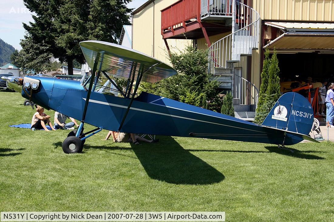 N531Y, 1931 American Eagle Eaglet B-31 C/N 1068, 3W5