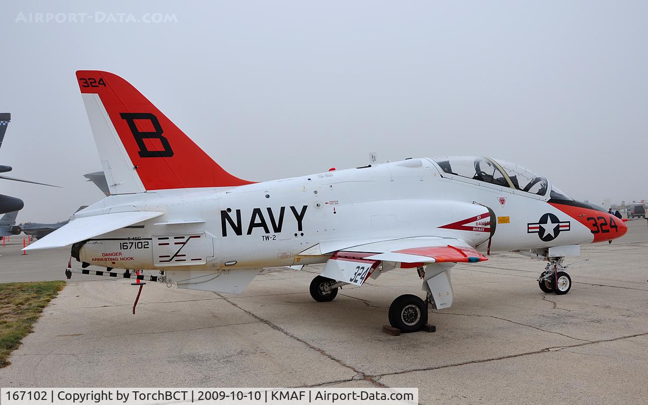 167102, Boeing T-45C Goshawk C/N C134, Training Air Wing Two Goshawk on the static ramp during CAF Airsho 2009.