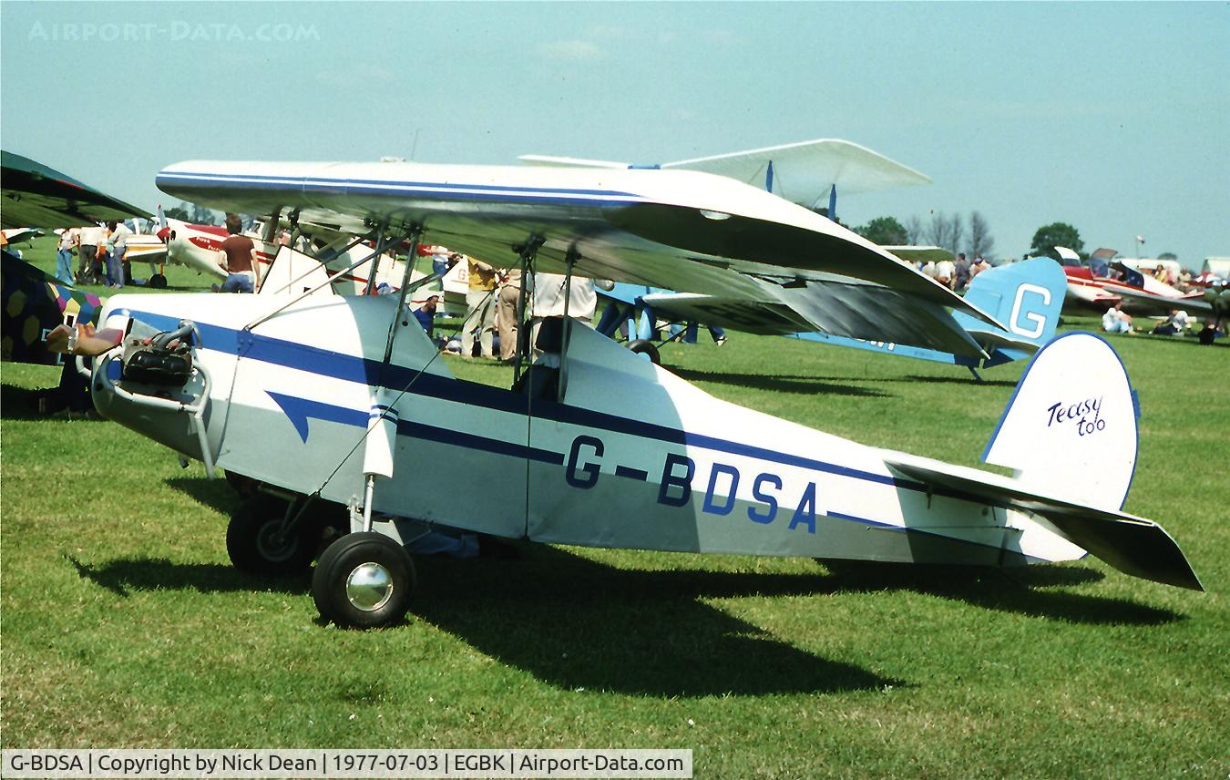 G-BDSA, 1977 Clutton-Tabenor Fred Series 2 C/N PFA 029-10141, EGBK