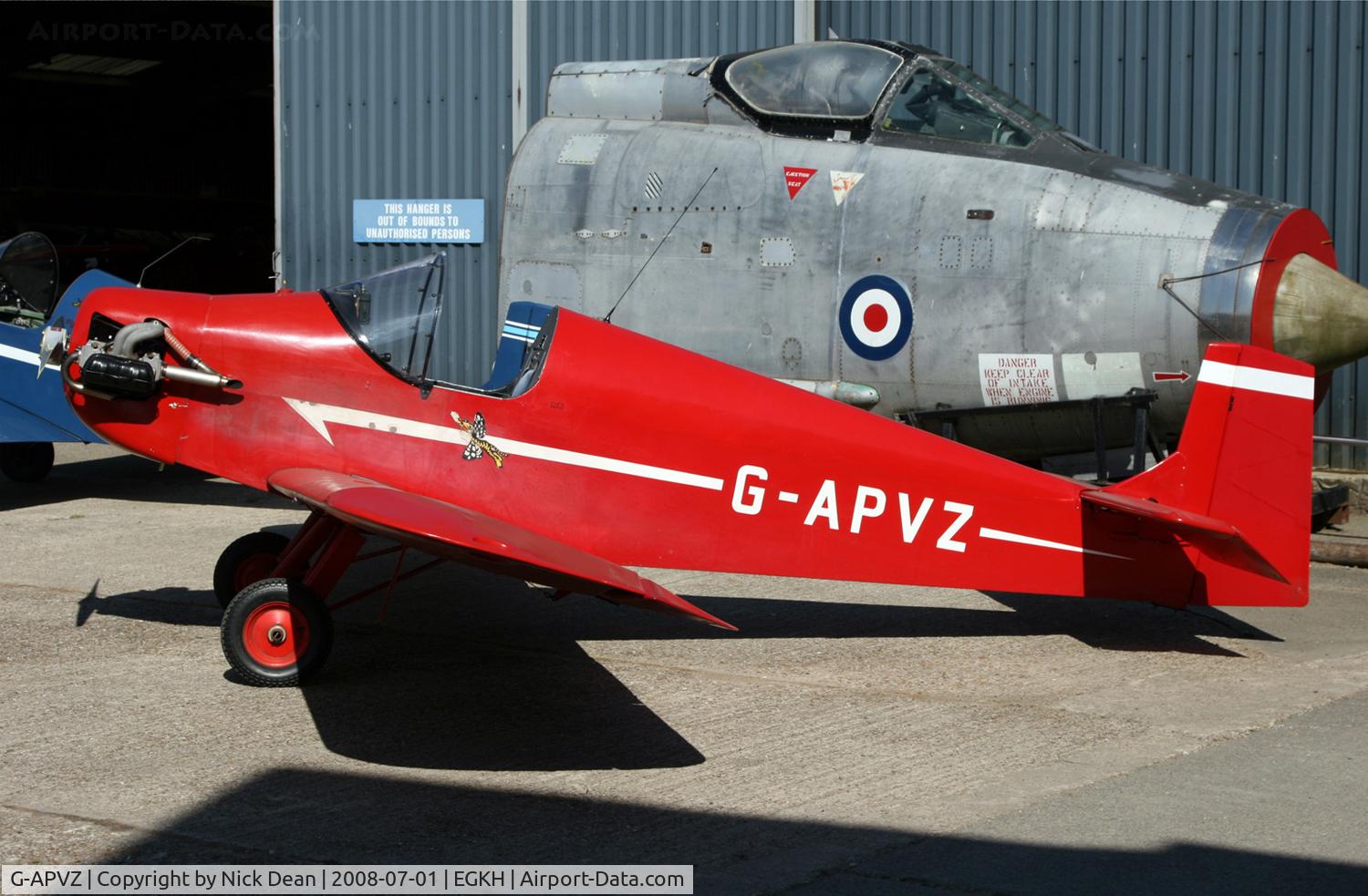 G-APVZ, 1960 Rollason Druine D.31 Turbulent C/N PFA 545, EGKH