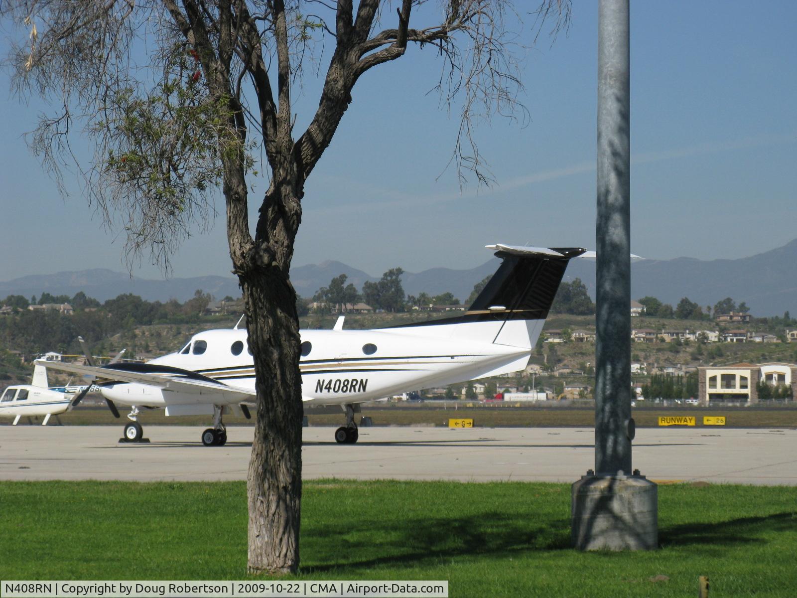 N408RN, 2000 Raytheon B200 King Air C/N BB-1709, 2000 Raytheon Beech B200 KING AIR, two P&W(C)PT6A-42s of 850 shp each, B200 has more efficient engines, increased zero fuel weight & increased pressurization