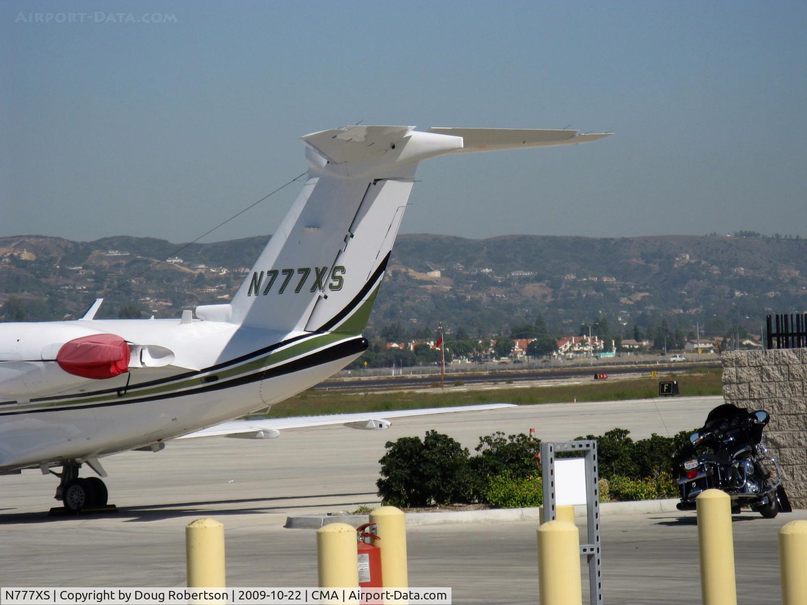N777XS, 1983 Cessna 650 C/N 650-0008, 1983 Cessna 650 CITATION III, two Garrett TFE-731-3B-100S Turbofans 3,650 lb st each, swept supercritical wing, T-tail closeup