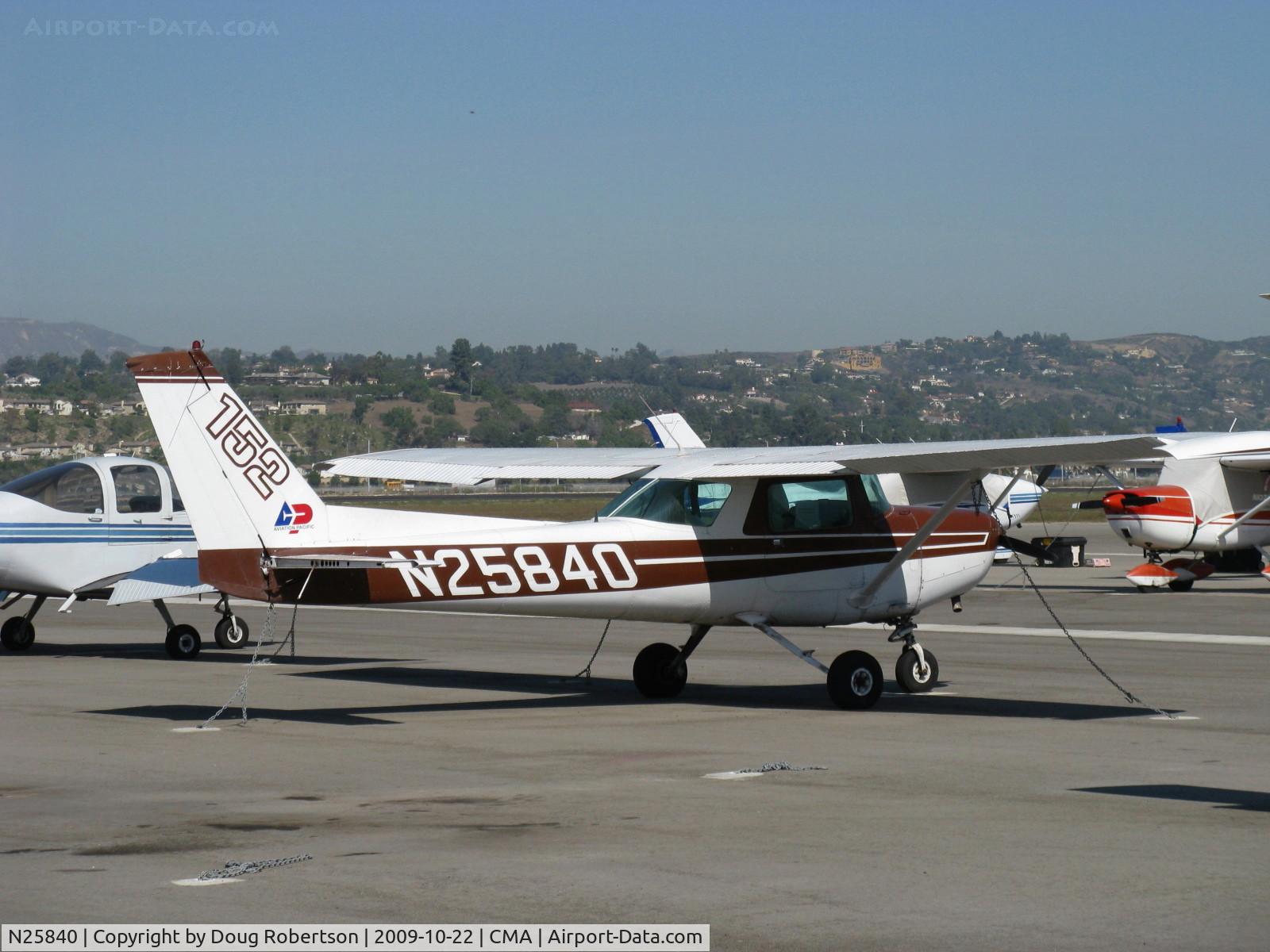 N25840, 1977 Cessna 152 C/N 15280812, 1977 Cessna 152, Lycoming O-235 110 Hp