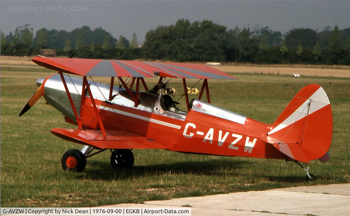 G-AVZW, 1973 EAA Biplane Model P-1 C/N PFA 1314, EGKB