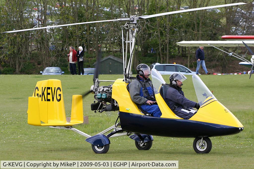G-KEVG, 2008 Rotorsport UK MT-03 C/N RSUK/MT-03/031, Pictured during the 2009 Microlight Trade Fair.