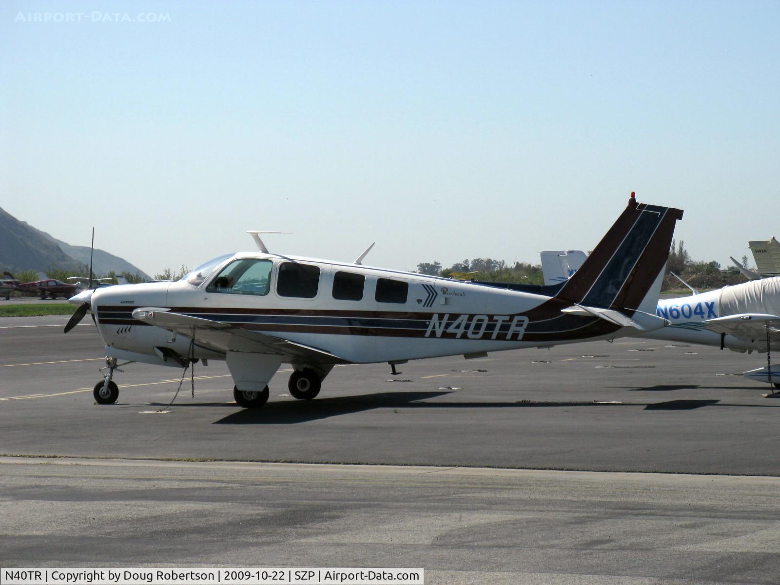 N40TR, 1977 Beech A36 Bonanza 36 C/N E-1190, 1977 Beech A36 BONANZA, Continental IO-520 285 Hp