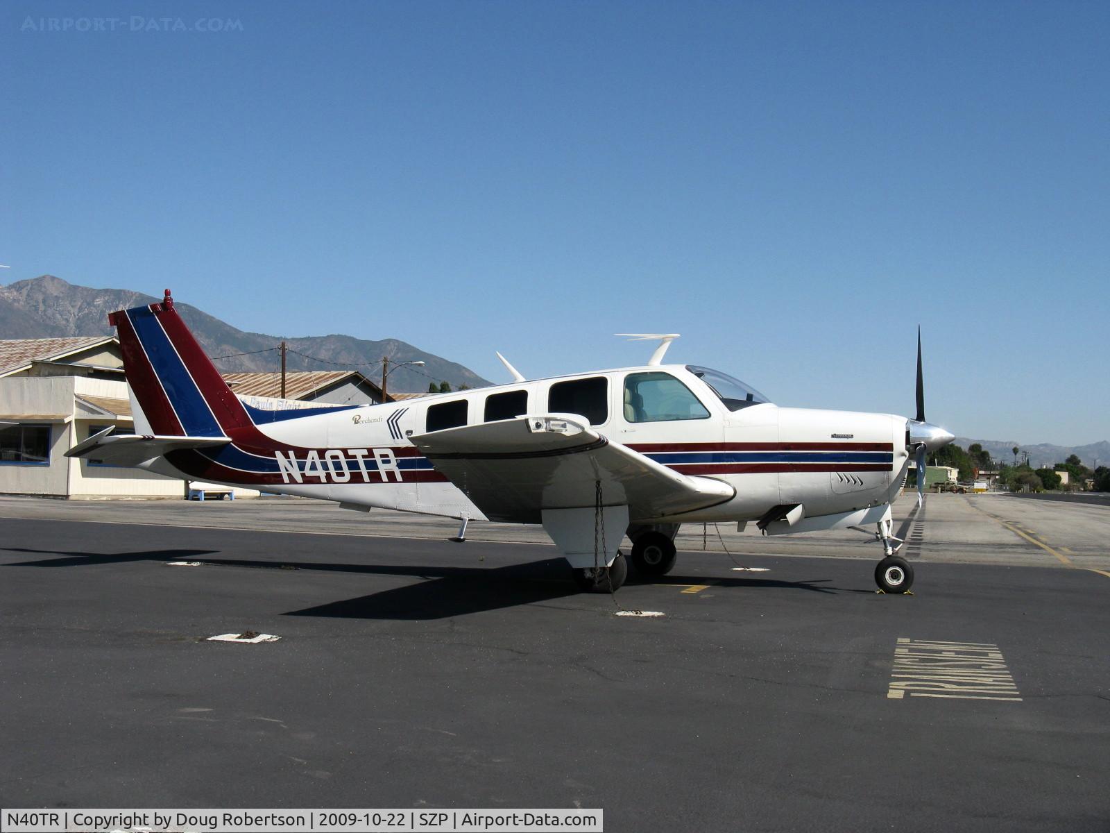 N40TR, 1977 Beech A36 Bonanza 36 C/N E-1190, 1977 Beech A36 BONANZA, Continental IO-520 285 Hp