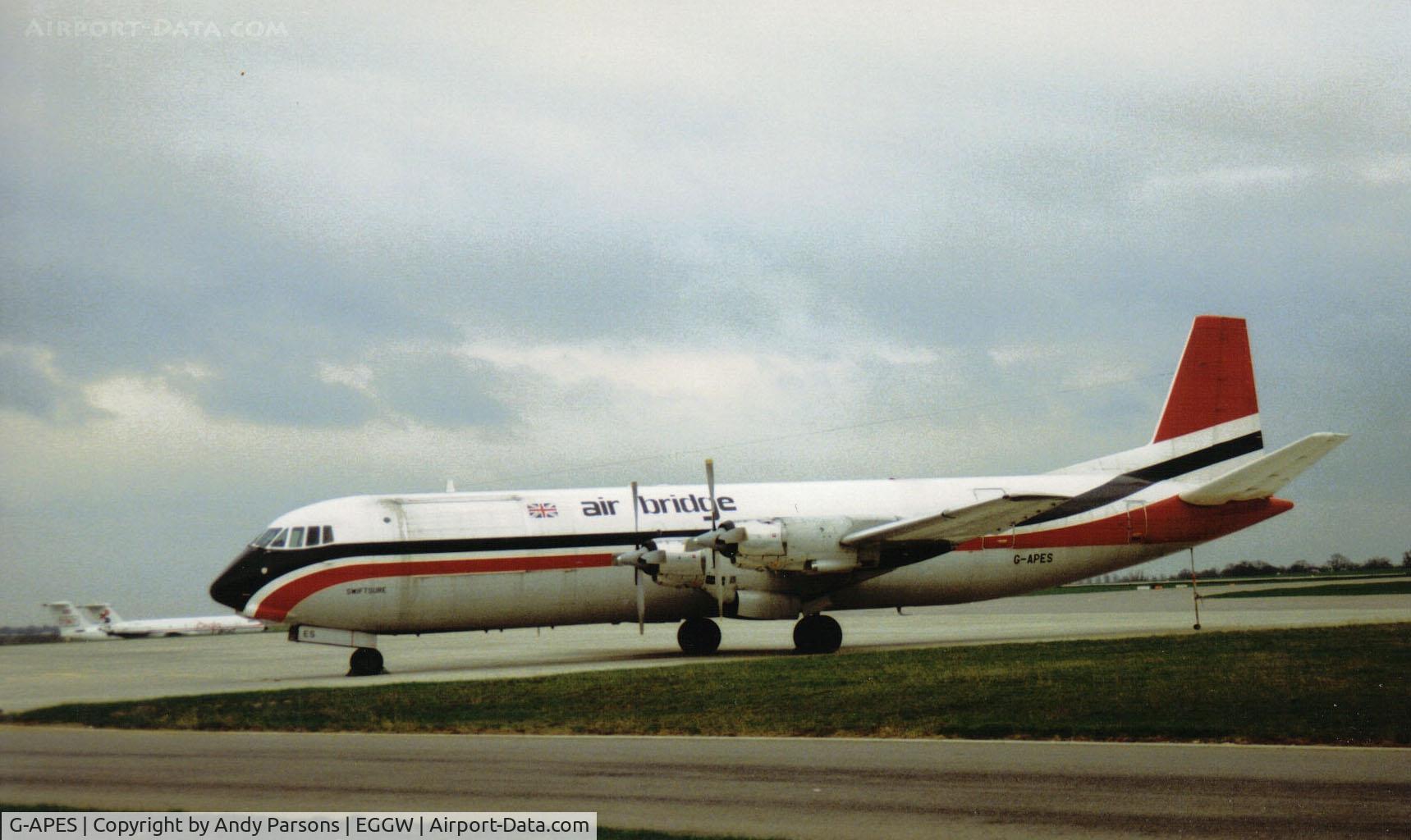 G-APES, 1961 Vickers V953C Merchantman C/N 721, In its lat years of service