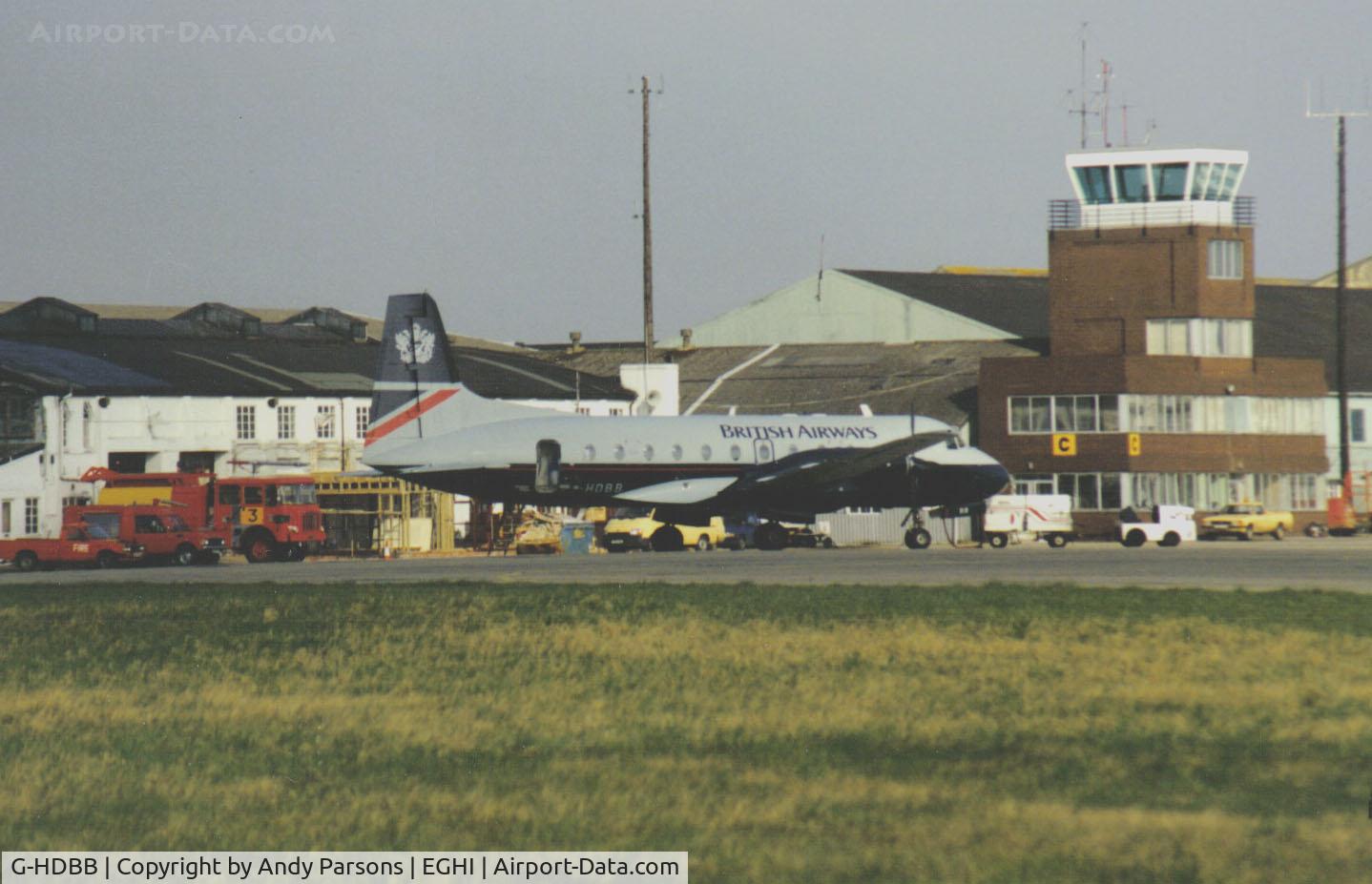 G-HDBB, 1984 British Aerospace HS.748 Series 2B C/N 1799, On a rare visit down south