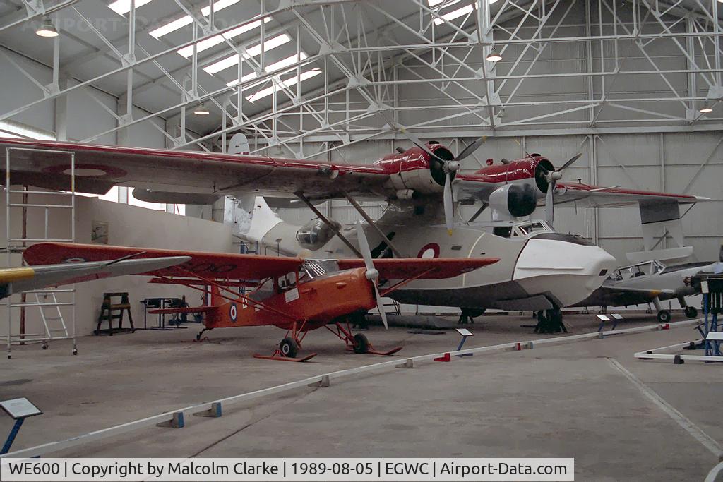 WE600, Auster C-4 Auster T7 Antarctic C/N Not found WE600, Auster C-4 T7 Antarctic dwarfed by Concolidated Catalina PBY-6A behind. Seen at RAF Cosford Aerospace Museum