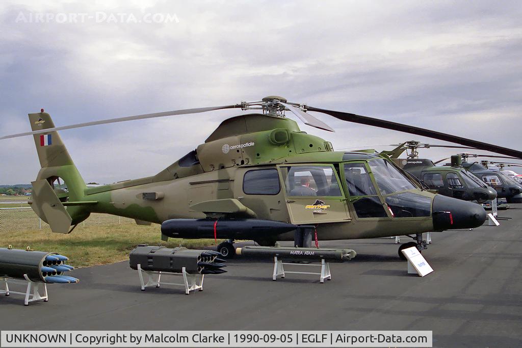 UNKNOWN, Helicopters Various C/N unknown, Aerospatiale AS-565 Panther at Farnborough International 1990