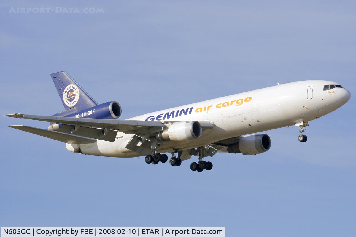 N605GC, 1974 McDonnell Douglas DC-10-30F C/N 47925, short final at ETAR