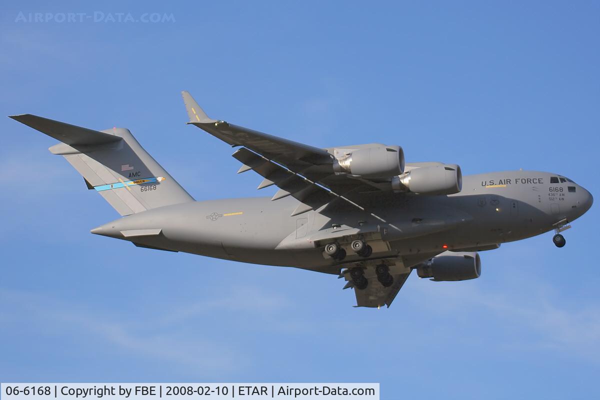 06-6168, 2006 Boeing C-17A Globemaster III C/N F-178/P-168, short final at Ramstein AB
