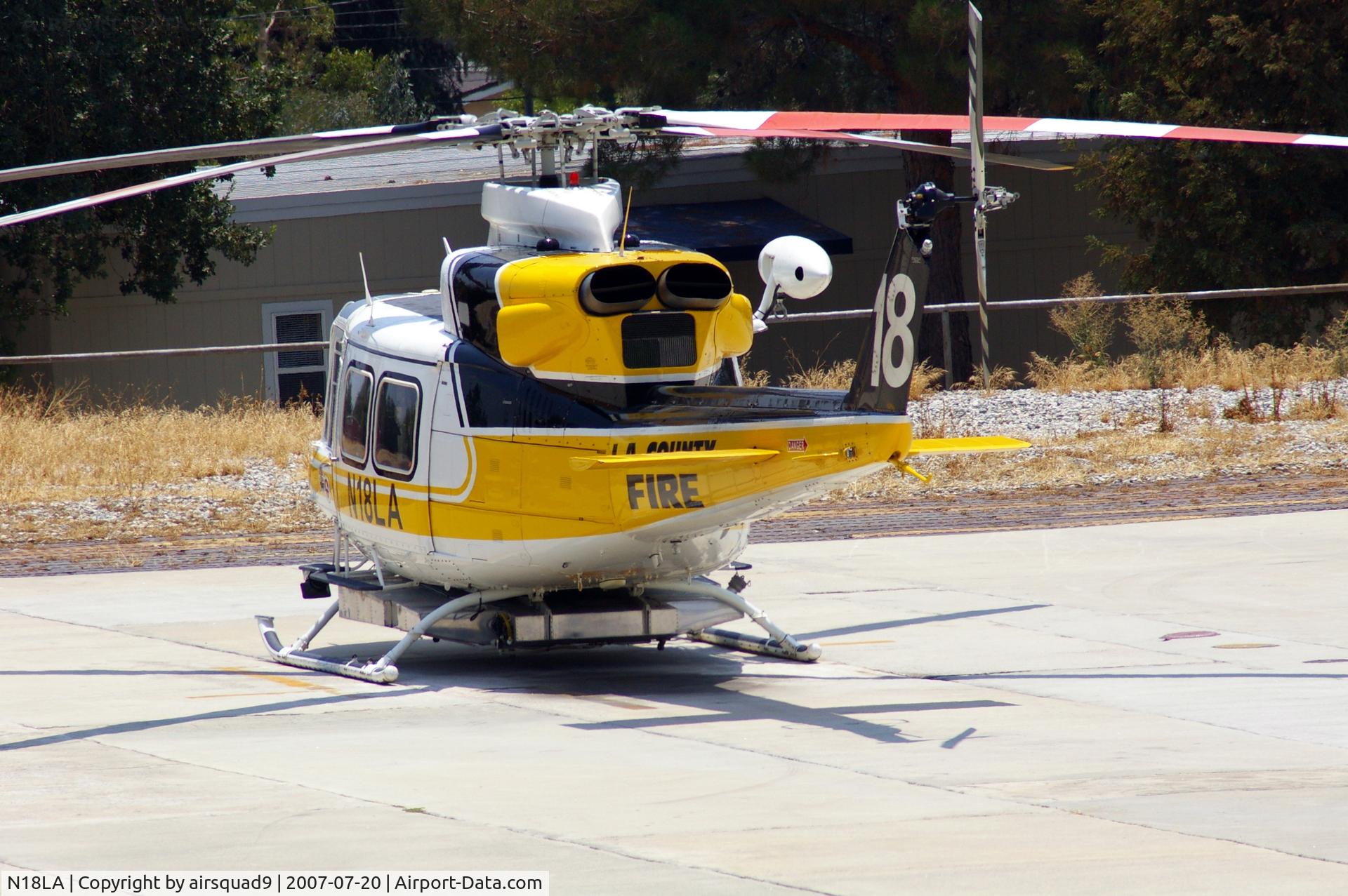 N18LA, 1992 Bell 412 C/N 36043, Copter 18 at Barton