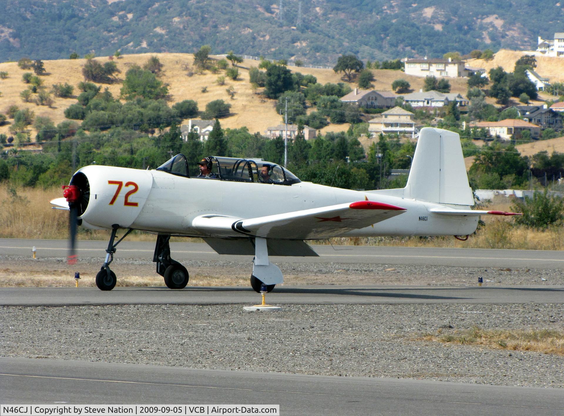 N46CJ, 1968 Nanchang CJ-6A C/N 2532049, 1968 Nanchang China CJ-6A #72 taxiing @ 
