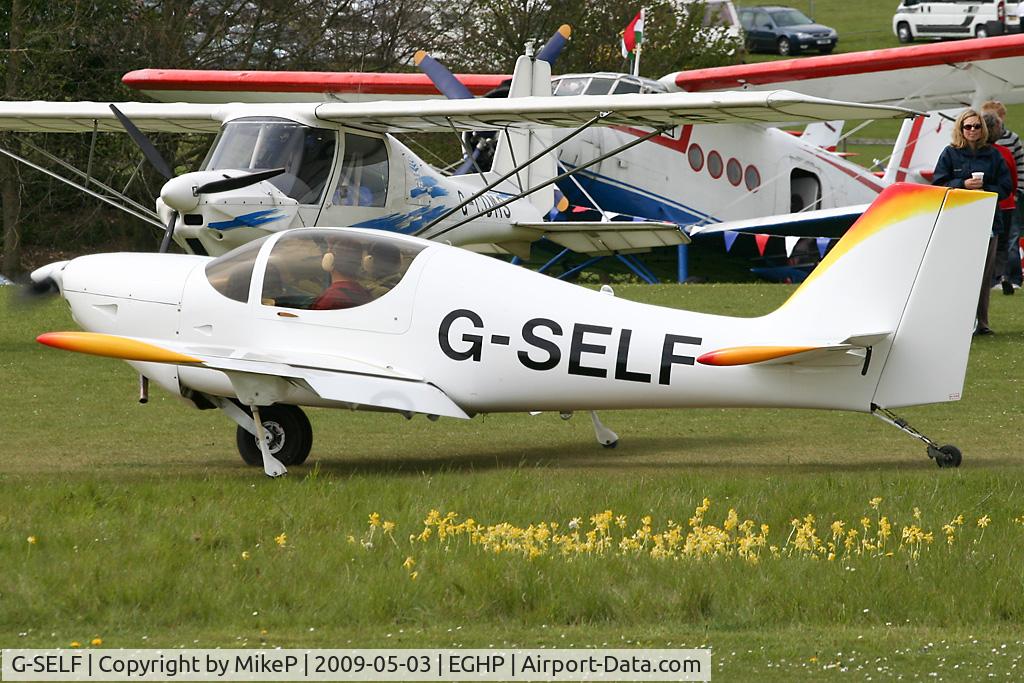 G-SELF, 2004 Europa Monowheel C/N PFA 247-12996, Pictured during the 2009 Microlight Trade Fair.