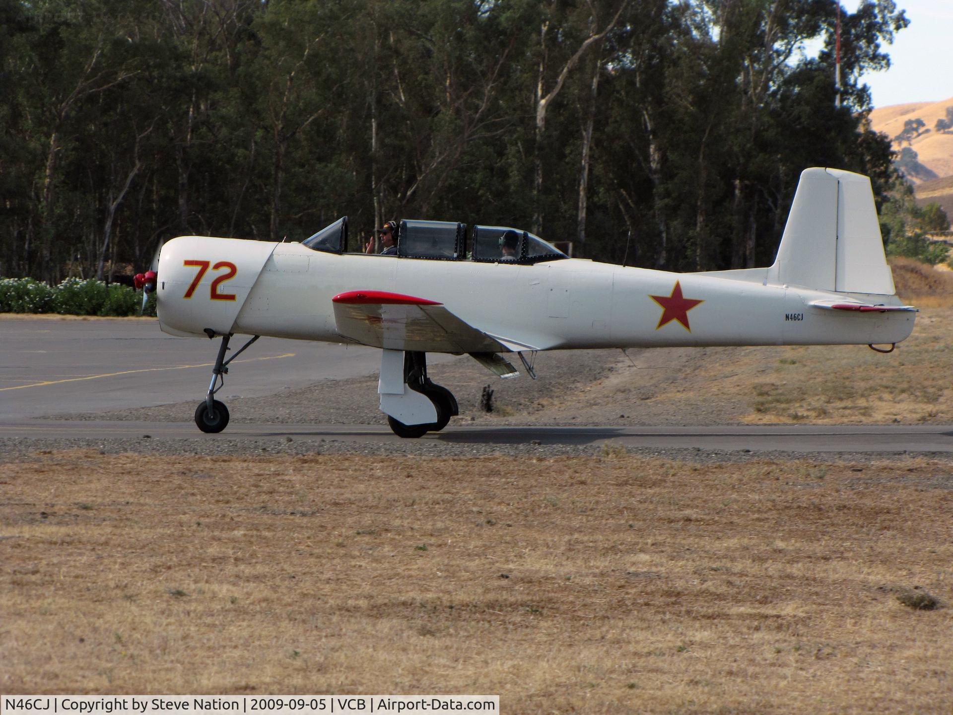 N46CJ, 1968 Nanchang CJ-6A C/N 2532049, 1968 Nanchang China CJ-6A #72 taxiing @ 