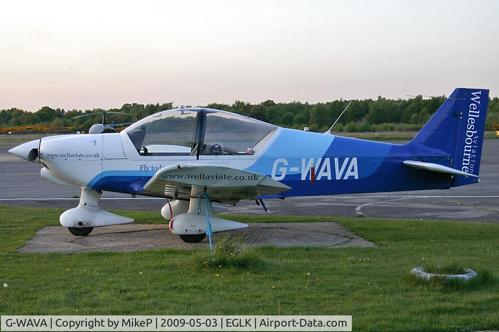 G-WAVA, 2000 Robin HR-200-120B C/N 352, Pre-dusk at Blackbushe.