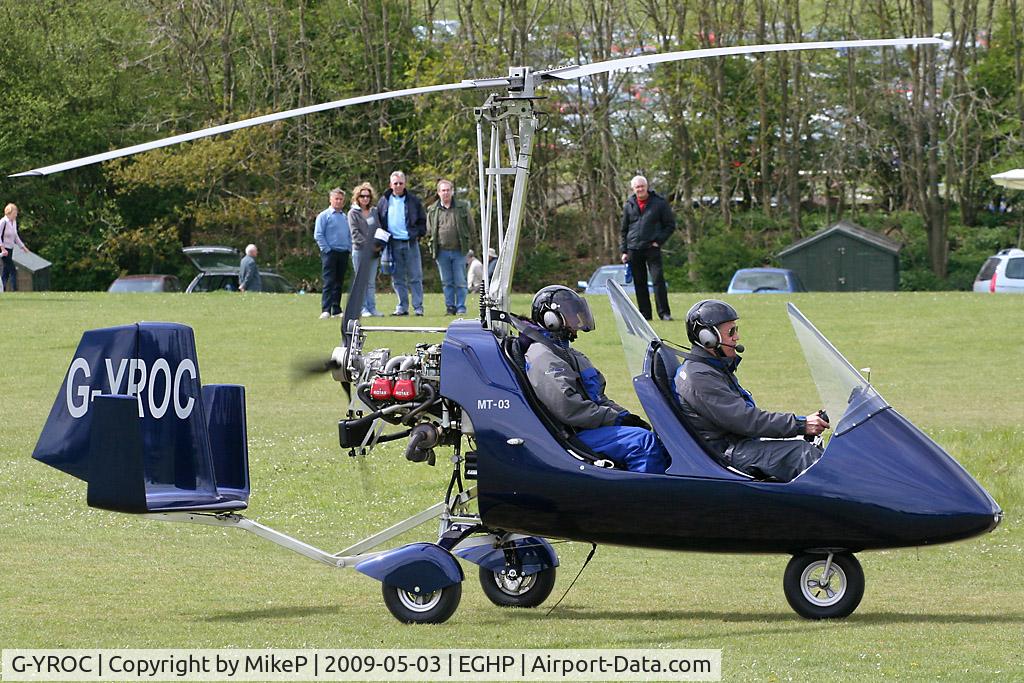 G-YROC, 2008 Rotorsport UK MT-03 C/N RSUK/MT-03/O44, Pictured during the 2009 Microlight Trade Fair.