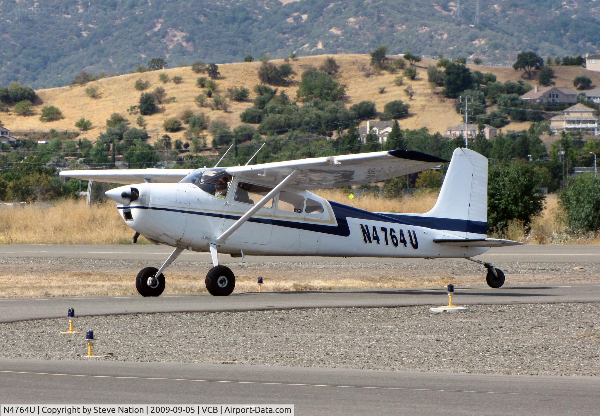 N4764U, 1965 Cessna 180H Skywagon C/N 18051464, 1965 Cessna 180H turning-off of RWY @ 