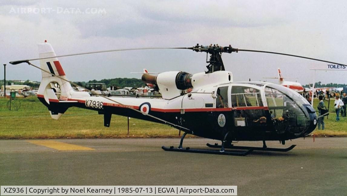 XZ936, Westland SA-341D Gazelle HT3 C/N WA1743, Royal Air Force