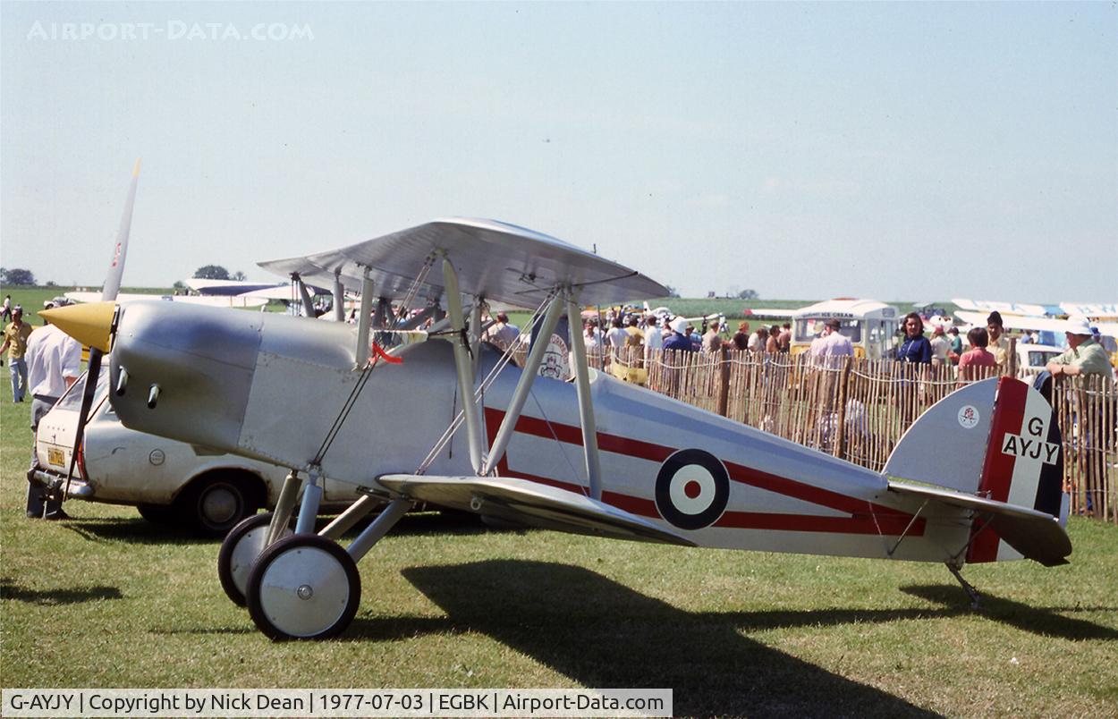 G-AYJY, 1975 Isaacs Fury II C/N PFA 1373, EGBK