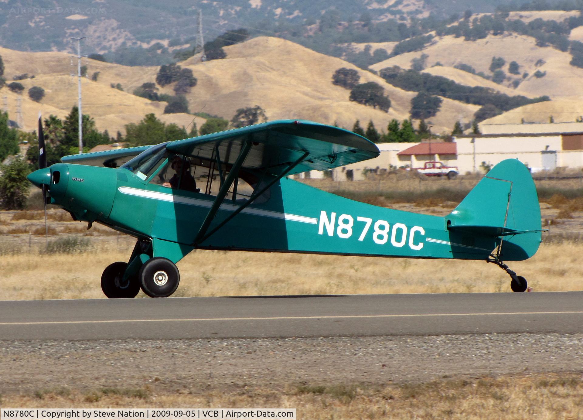 N8780C, 1953 Piper PA-18A Super Cub C/N 18-2875, 1953 Piper PA-18A landing @ 