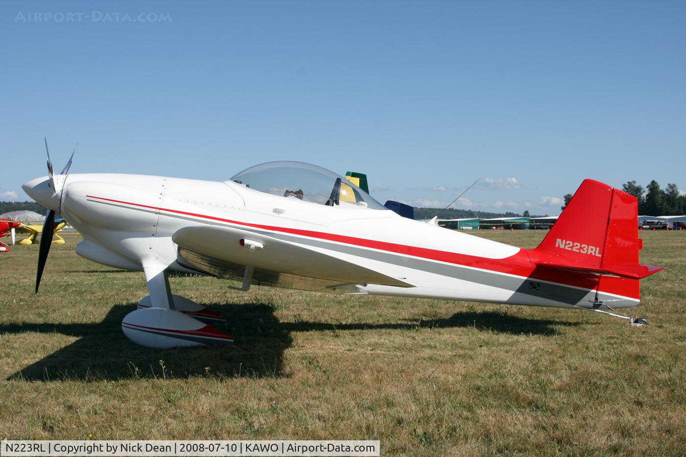 N223RL, 2007 Vans RV-3B C/N 11375, KAWO