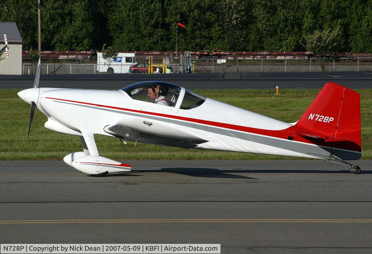 N728P, 2001 Vans RV-6 C/N 60106, KBFI