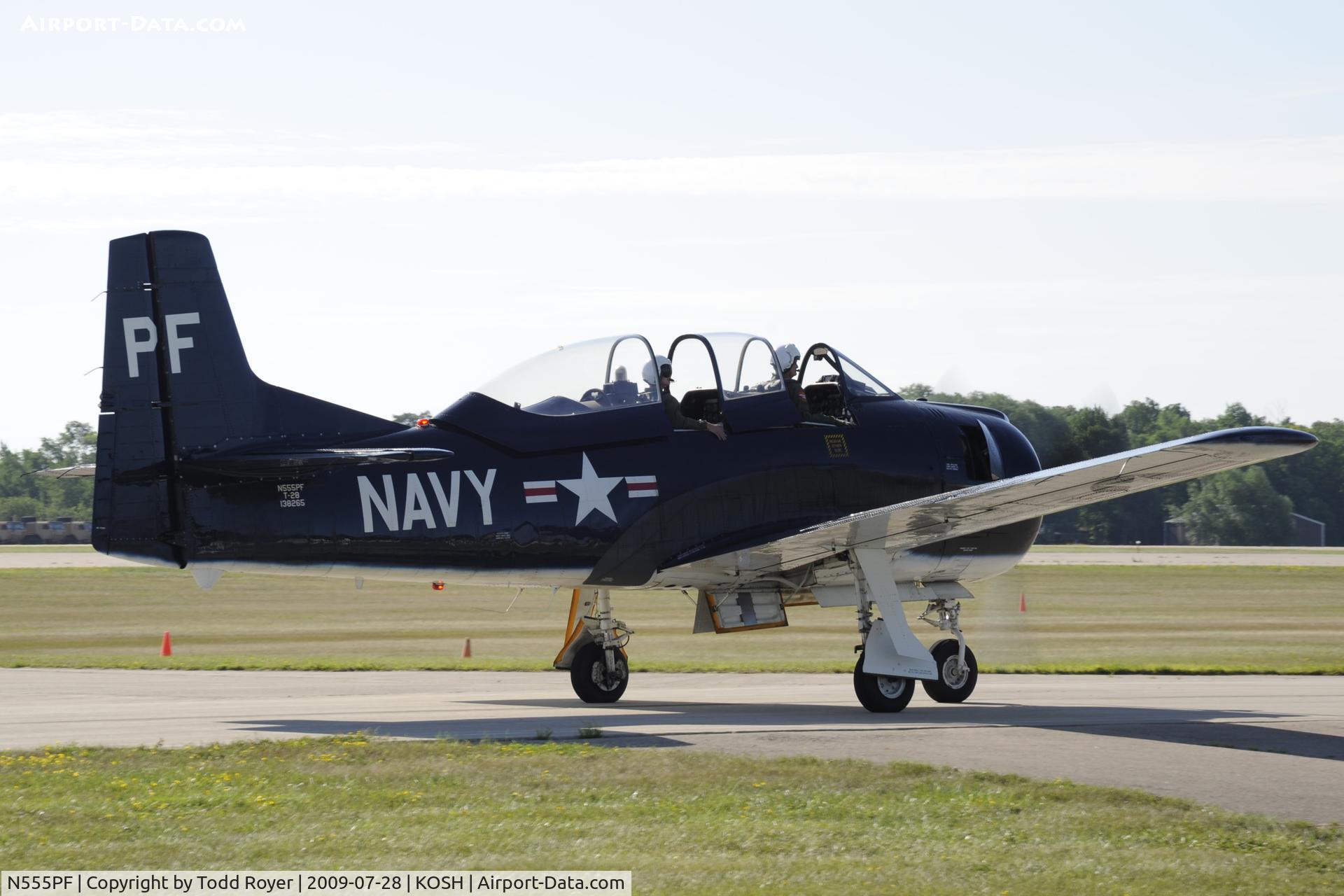 N555PF, 1954 North American T-28B Trojan C/N 200-336 (138265), EAA AIRVENTURE 2009