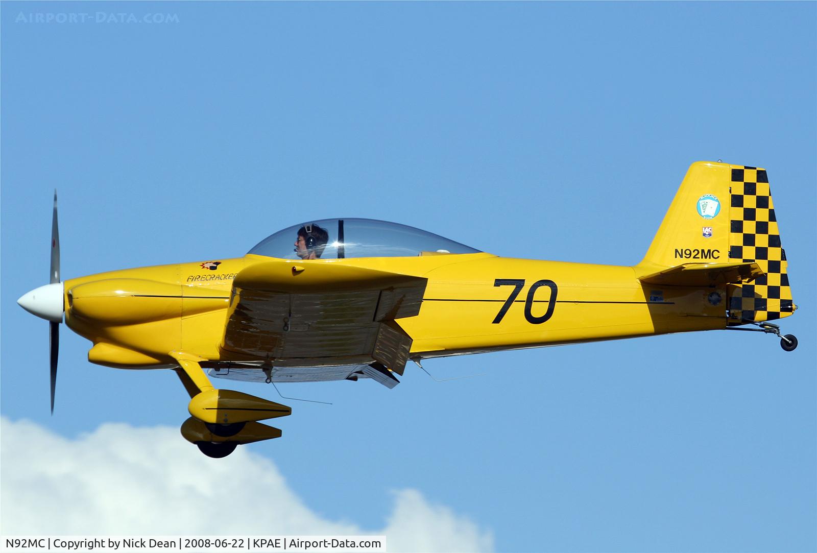 N92MC, 1993 Vans RV-4 C/N 2674, KPAE