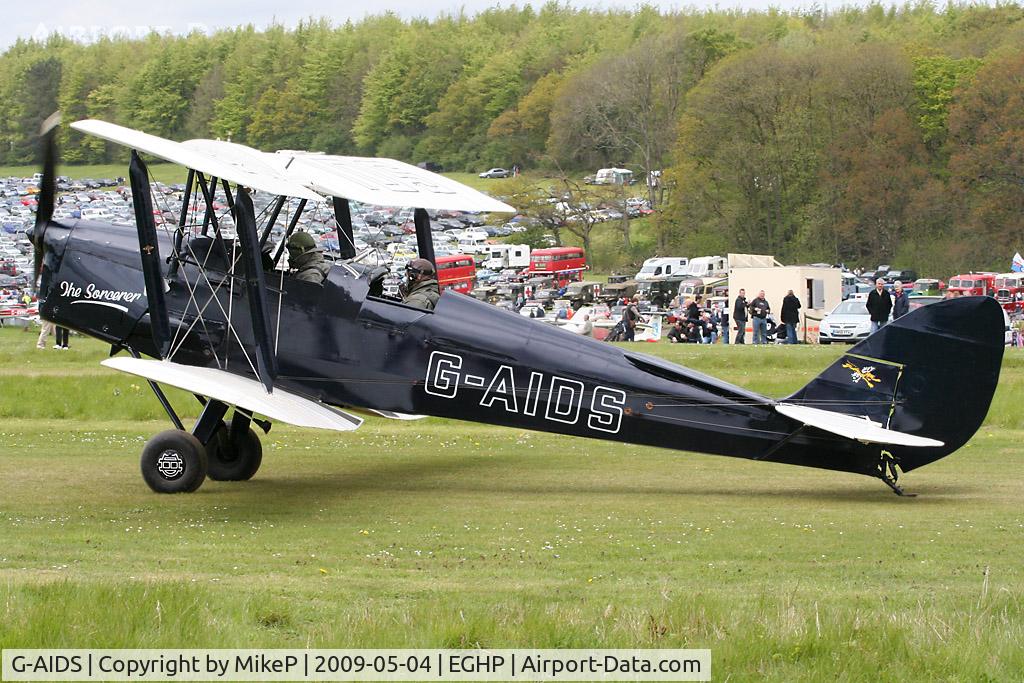 G-AIDS, 1941 De Havilland DH-82A Tiger Moth II C/N 84546, Pictured during the 2009 Popham AeroJumble event.