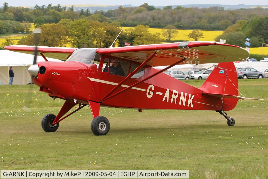 G-ARNK, 1961 Piper PA-22-108 Colt Colt C/N 22-8622, Pictured during the 2009 Popham AeroJumble event.