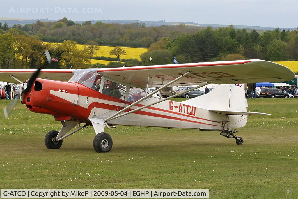 G-ATCD, 1965 Beagle D-5/180 Husky C/N 3683, Pictured during the 2009 Popham AeroJumble event.