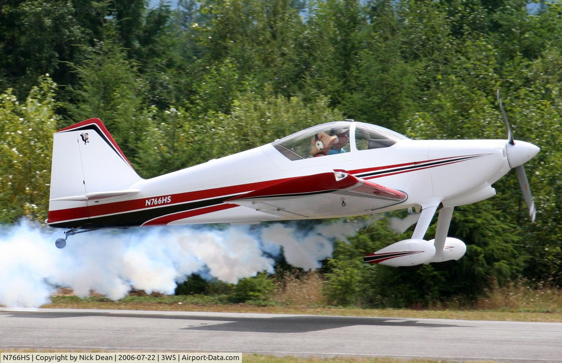 N766HS, 1998 Vans RV-6 C/N 20509, 3W5
