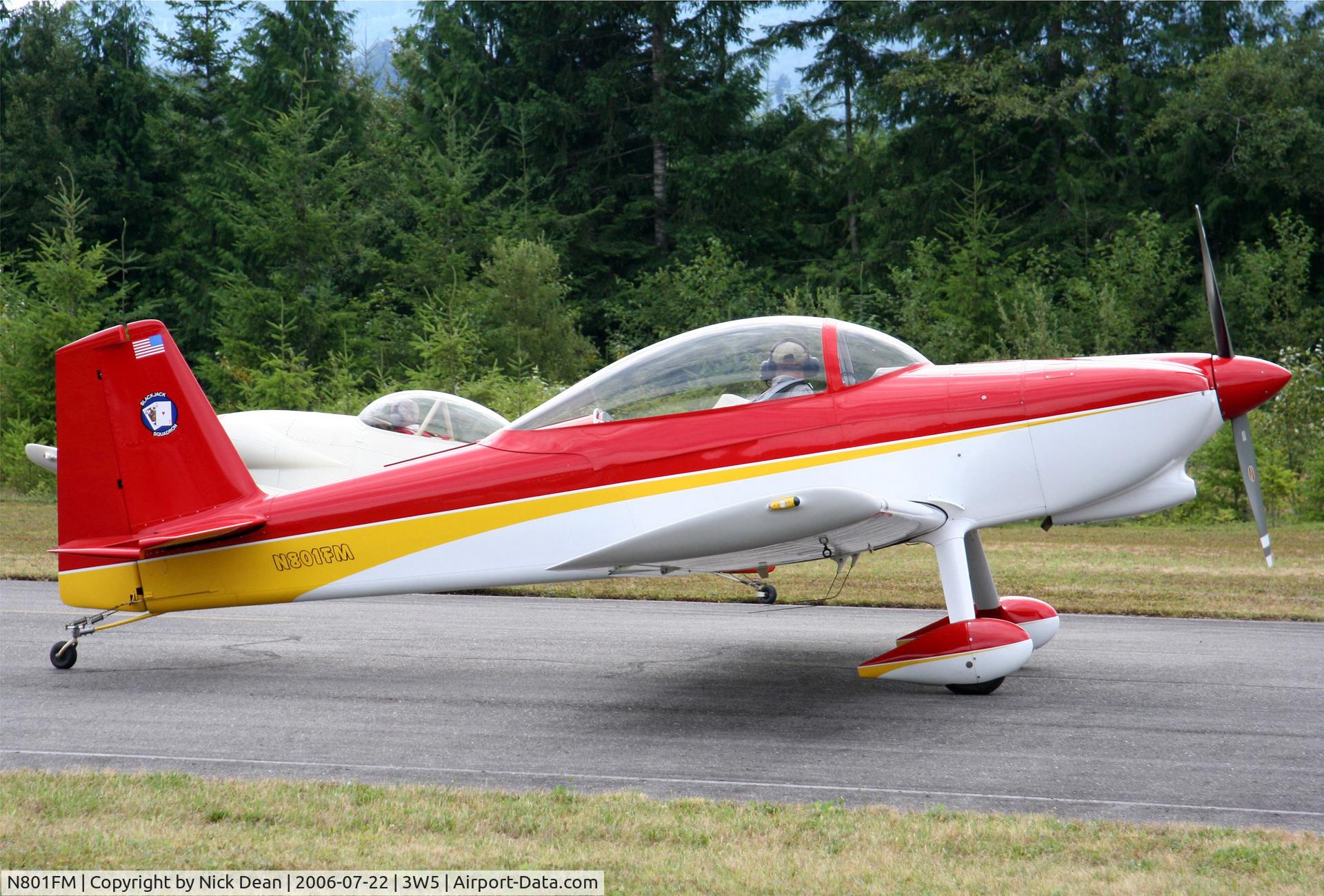 N801FM, 2002 Vans RV-8 C/N 80100, 3W5
