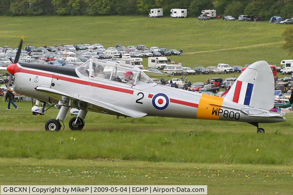 G-BCXN, 1952 De Havilland DHC-1 Chipmunk T.10 C/N C1/0692, Pictured during the 2009 Popham AeroJumble event.